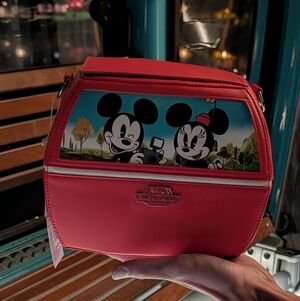 NEW Disney Parks Loungefly Skyliner Shoulder Bag Purse Mickey Mouse Donald Duck